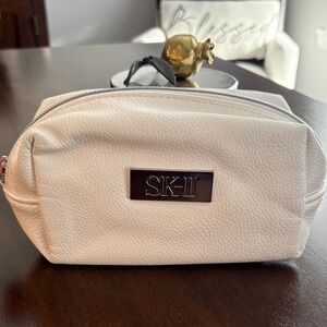 SK-II White Cosmetic Bag in Faux Leather